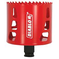 Diablo DHS3000 High Performance Hole Saw, 3/8 in Arbor, 2-3/8 in D Cutting, Bi-Metal Cutting Edge