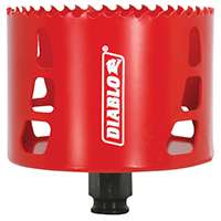 Diablo DHS3625 High Performance Hole Saw, 3/8 in Arbor, 2-3/8 in D Cutting, Bi-Metal Cutting Edge