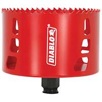 Diablo DHS4125 High Performance Hole Saw, 3/8 in Arbor, 2-3/8 in D Cutting, Bi-Metal Cutting Edge