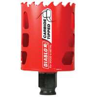 Diablo DHS2125CT High Performance GP Hole Saw, 3/8 in Arbor, 2-3/8 in D Cutting, Carbide Cutting Edge