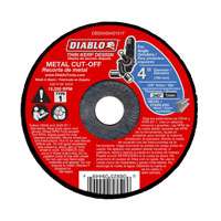 Diablo DBD040040101F Cut-Off Wheel, Aluminum Oxide, 4 in Dia