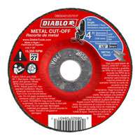 Diablo DBD040125701F Cut-Off Wheel, Aluminum Oxide, 4 in Dia