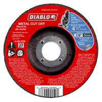 Diablo DBD045125701F Cut-Off Wheel, Aluminum Oxide, 4-1/2 in Dia
