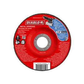 Diablo DBD045250701F Depressed Center, Type 27 Grinding Wheel, 7/8 in Arbor, Aluminum Oxide, 4-1/2 in Dia