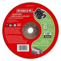 Diablo DBD065125L01C Cut-Off Wheel, Aluminum Oxide, 6-1/2 in Dia