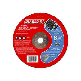 Diablo DBD065125L01F Cut-Off Wheel, Aluminum Oxide, 6-1/2 in Dia