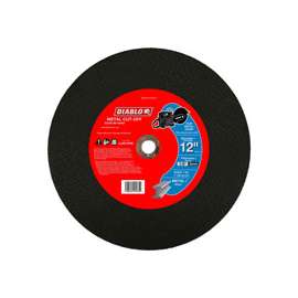 Diablo DBD120125A01F Cut-Off Wheel, Aluminum Oxide, 12 in Dia
