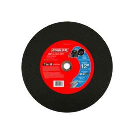 Diablo DBD120125G01F Cut-Off Wheel, Aluminum Oxide, 12 in Dia