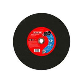 Diablo DBD140125G01F Cut-Off Wheel, Aluminum Oxide, 14 in Dia