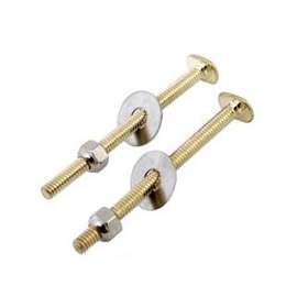 Worldwide Sourcing Toilet Bolt Set, Brass Plated