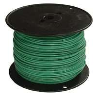 Southwire 14GRN-SOLX500 Solid Building Wire, 14 AWG, 500 ft L, Green Nylon Sheath