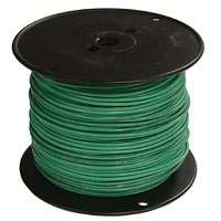 Southwire 12GRN-STRX500 Stranded Building Wire, 12 AWG, 500 ft L, Green Nylon Sheath