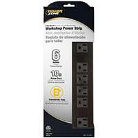 PowerZone Power Outlet Strip, 125 V, 15 A, 6 Outlet