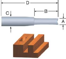 1/8x5/16 Carb Rout Bit