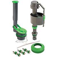 Keeney K830-16BX Adjustable, Floatless Toilet Tank Repair Kit, Plastic, Gray/Green