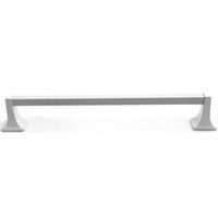 Boston Harbor Towel Bar, 18 In L, Concealed Screw Mount, Durable Zinc And Aluminum, White Painting