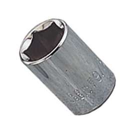 Vulcan Socket, 3/8 In Drive, 1/2 In, 6 Point, Chrome Vanadium Steel, Chrome