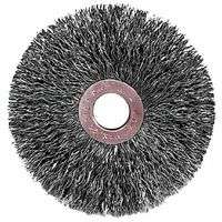 Copper Center Wire Wheel, 3 in D x 5/8 in W, .0118 in Steel Wire, 20,000 rpm