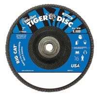 Big Cat High Density Flat Style Flap Discs, 7", 40 Grit, 5/8"-11 Arbor, 8600 rpm