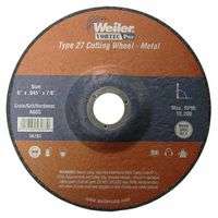 Wolverine Thin Cutting Wheels, 6 in x .045 in, 7/8 Arbor, 60 Grit, S, Type 27