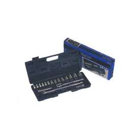 Vulcan Socket Set, 19 Piece, 1/2 In Maxi Drive, Chrome Vanadium Steel, Chrome, Metric