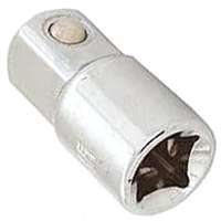 Vulcan Socket Adapter, 3/8 In Female X 1/2 In Male, Chrome Vanadium Steel, Chrome