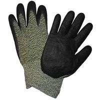 Foam Nitrile, Large, Gray/Black