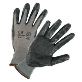 PosiGrip Coated Gloves, Large, Dark Gray/Gray