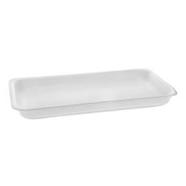 Supermarket Tray, #25PZ, 15 x 8 x 1.25, White, Foam, 200/Carton