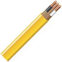 Southwire 12/2NM-WGX250 Type NM-B Sheathed Cable, 12 AWG, 250 ft L, Yellow Nylon Sheath