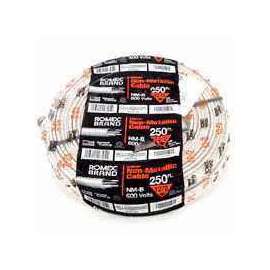 Southwire 14/3NM-WGX250 Type NM-B Sheathed Cable, 14 AWG, 250 ft L, White Nylon Sheath