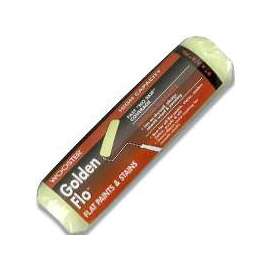 WOOSTER RR660-9 Paint Roller Cover, Acrylic, Latex, Oil-Based Paint, 3/8 in Thick Nap, Fabric Cover, Yellow