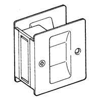 Schlage SC990B-619 Pocket Door Pull, Brass, Satin Nickel