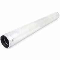 AmeriVent 4E24 Type B Gas Vent Pipe, 4-1/2 in ID, 24 in L, Aluminum/Galvanized Steel
