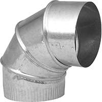 Imperial GV0294-C Stove Pipe Elbow, 6 in, Steel