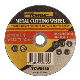 Cutting Wheel Metal 7"(180mm) x 3 x 22.2mm;aluminium oxide ;reinforced double wire mesh