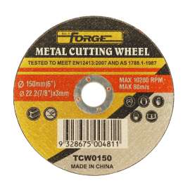 Cutting Wheel Metal 6"(150mm) x 3 x 22.2mm;aluminium oxide ;reinforced double wire mesh