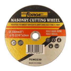 Cutting Wheel Masonry 9"(230mm) x 3 x 22.2mm,silicon carbide,reinforced double wire mesh,