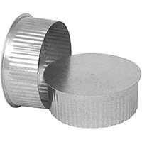 Imperial GV0735 Round End Cap, Galvanized