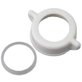MP WHT Plas Nut/Washer