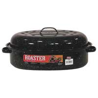 Granite Ware F0508-2 Roaster, 10 lb Capacity, Porcelain/Steel, Black