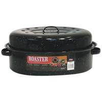 Granite Ware F0510-4 Roaster, 20 lb Capacity, Porcelain/Steel, Black