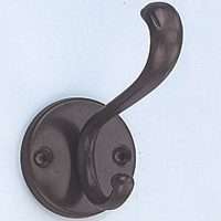 ProSource Coat And Hat Hook, Die-Cast Zinc, Oil Rubbed Bronze