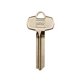 Hy-Ko 11010BE8 Key Blank, Brass, Nickel Plated