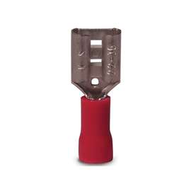 GB 10-141F Disconnect Terminal, 600 V, 22 to 16 AWG, Vinyl Insulation, Red