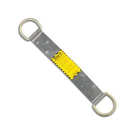 Qualcraft Industries Ridge-It Double D-Ring Roof Anchor, 18 in L, Stainless Steel