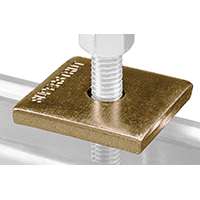 SuperStrut 200 Series ZAB2411/2-10 Square Conduit Washer, Stainless Steel, Gold