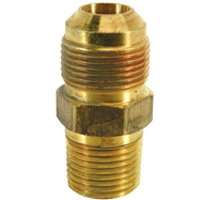 BrassCraft MAU2-10-12 Male Gas Adapter, 5/8 in Flare x 3/4 in MIP, 0.5 psi