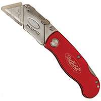 Sheffield 12614 Utility Knife, 2-1/2 in L Blade, 1-Blade, Straight Red Handle