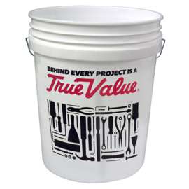 TV 5GAL WHT Plas Pail